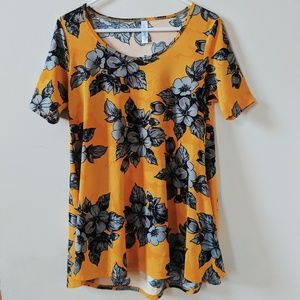 yellow + flower tunic